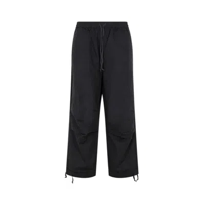 Universal Works Parachute Wide-leg Trousers In Black