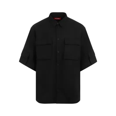 032c Tailored Flap Pocket Shirt In Black