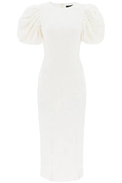 Rotate Birger Christensen Midi Lace Dress In Seven In White