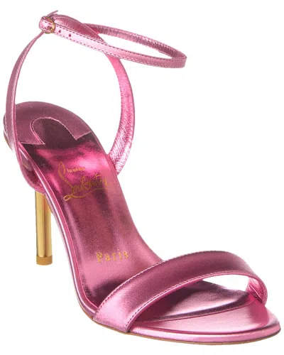 Christian Louboutin Mascasandal Leather Sandals 85 In Pink