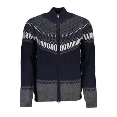 Gant Blue Wool Sweater In Black
