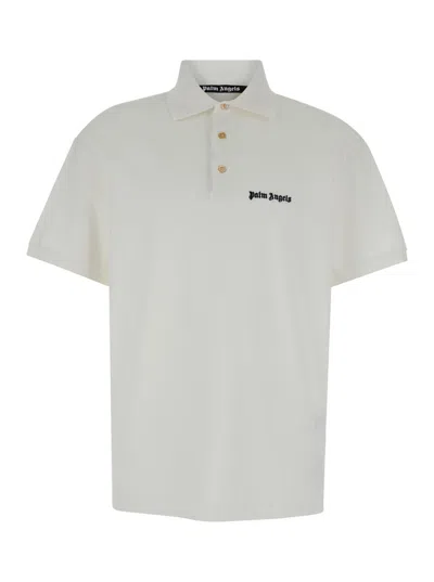 Palm Angels Classic Logo Polo Off White Black