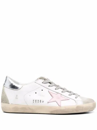 Golden Goose In White/ice/orchid Pink/silver
