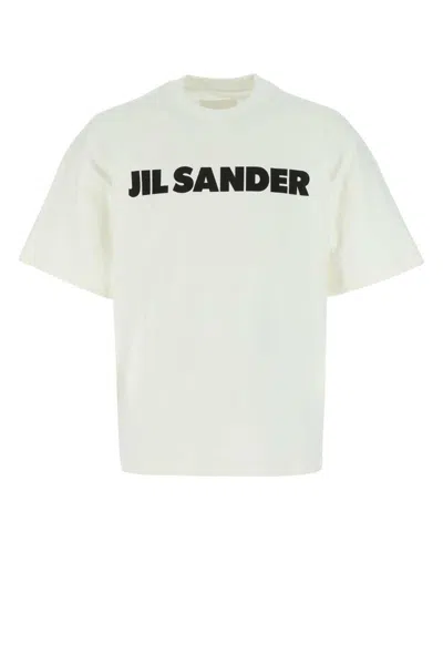 Jil Sander Ivory Cotton Oversize T-shirt In White
