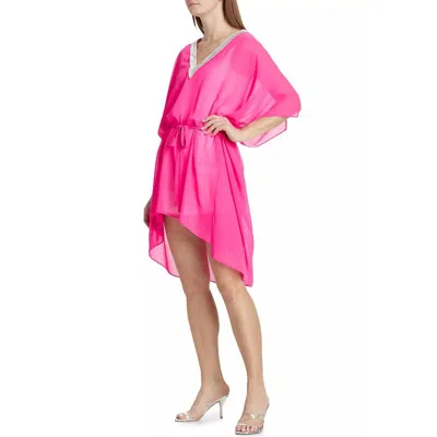 Generation Love Women's Bria Crystal Cover Up In Hot Pink