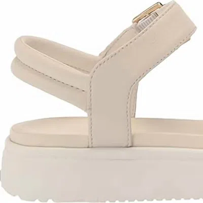 Ugg Women's Zayne Ankle Strap Sandal In Jasmine Leather In White