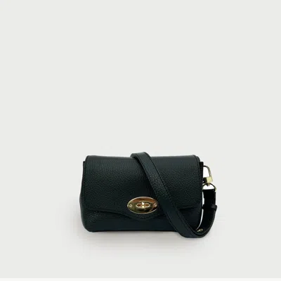 Apatchy London The Maddie Olive Leather Bag In Black