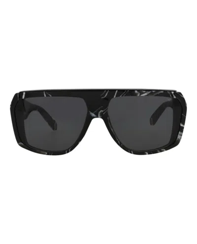 Philipp Plein Aviator-frame Acetate Sunglasses In Multi