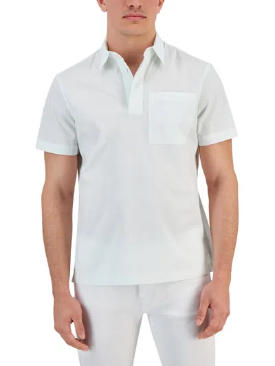 Michael Michael Kors Mens Striped Cotton Button-down Shirt In Blue