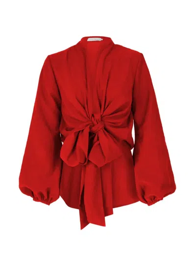 Silvia Tcherassi Women's Honey Blouse In Rouge In Red