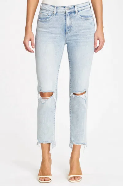 Pistola Monroe High Rise Cigarette Jeans In Dune Distressed In Blue