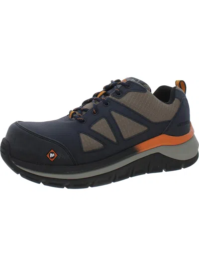 Merrell Mens Leather Work & Safety Shoes In Grey