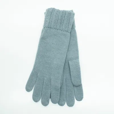 Portolano Gloves With Stitched Cuff In Blue
