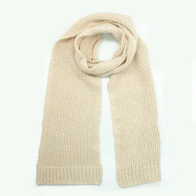 Portolano Scarf With Sequins In Neutral