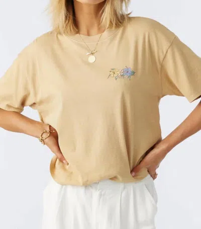 O'neill Vacation Tee In Natural In Yellow