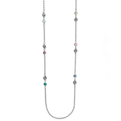 Brighton Women's Elora Gems Drop Long Necklace In Silver-multi