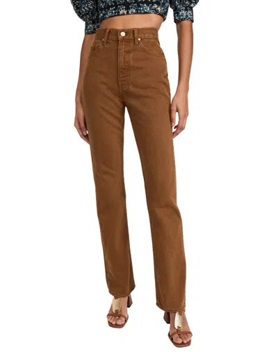Ulla Johnson Agnes Jeans In Umber Wash In Brown