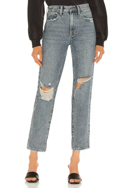 Pistola Presley High Rise Relaxed Roller Jeans In York In Blue