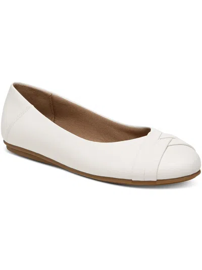 Style & Co Sennette Womens Comfort Insole Manmade Ballet Flats In White