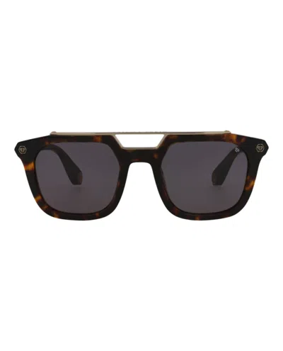 Philipp Plein Aviator-frame Acetate Sunglasses In Multi