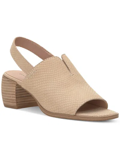 Lucky Brand Jaila Womens Leather Heels In Neutral