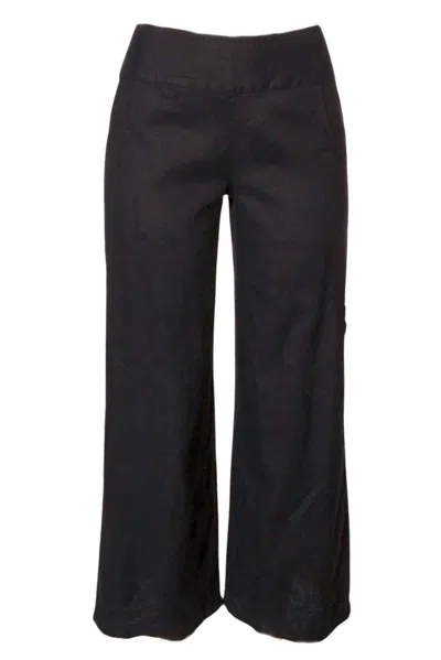 Habitat Women's Linen Pants In Black In Blue