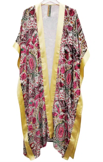 Aratta Women's Adaline Kimono In Vintage Beige In Multi