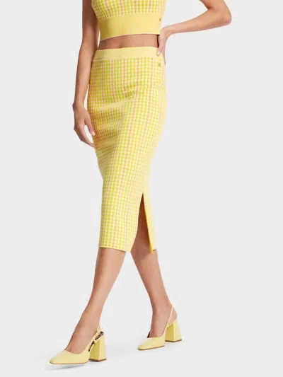 Marc Cain Knitted Skirt In 420 In Yellow