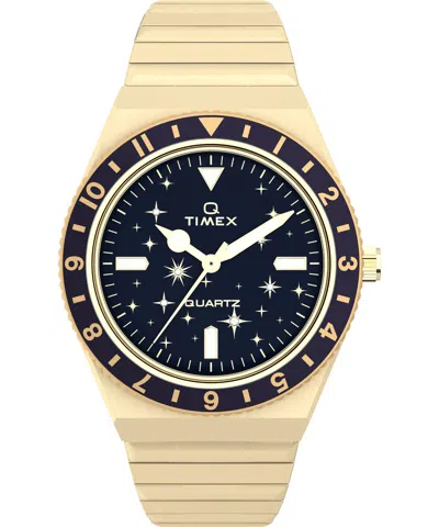 Timex 36mm Quartz Watch In Blue