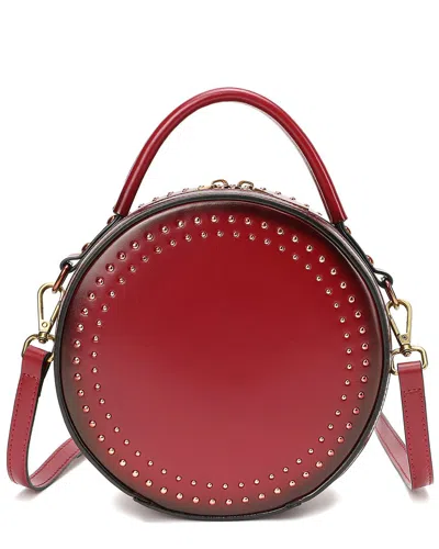 Tiffany & Fred Paris Smooth & Shiny Leather Crossbody In Pink