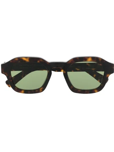 Retrosuperfuture Saluto Square-frame Sunglasses In Braun