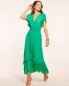 Ramy Brook Joanie Short Sleeve Maxi Dress In Sea Green