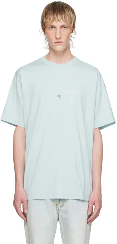 Givenchy Blue 4g T-shirt In 450-sky Blue