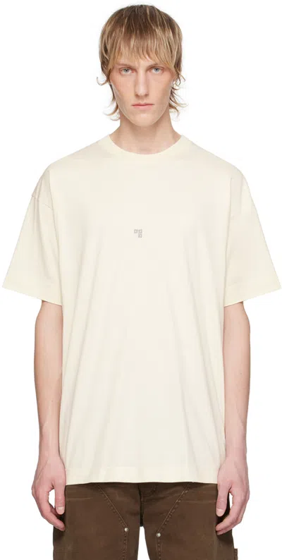 Givenchy Beige 4g T-shirt In 105-ivory