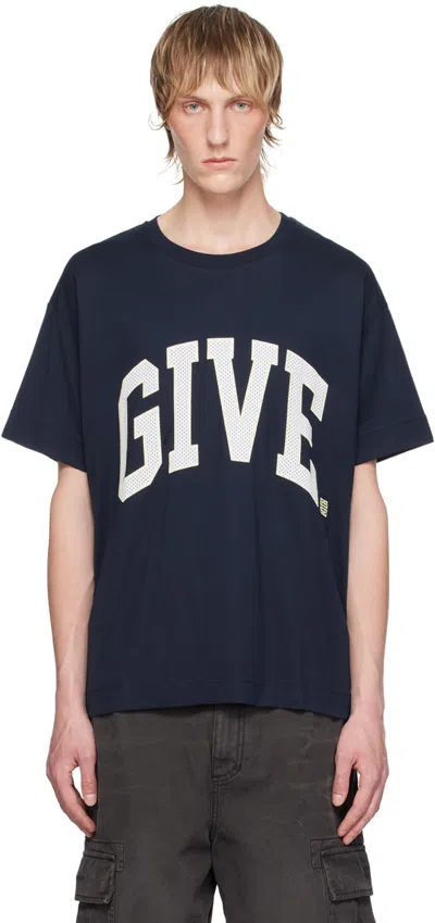 Givenchy Blue Boxy Fit T-shirt In 420-medium Blue
