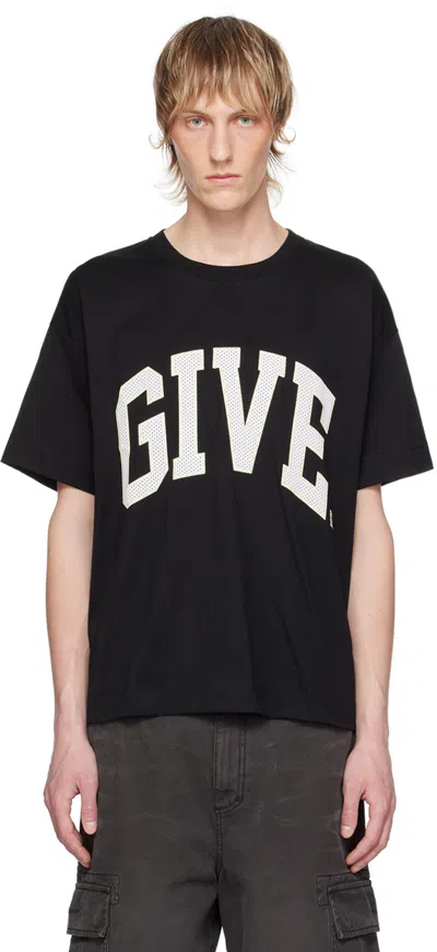 Givenchy Black Boxy Fit T-shirt In 001-black