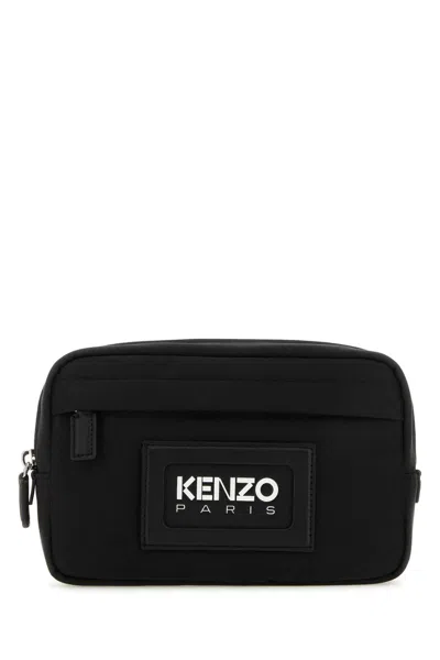 Kenzo Black Canvas Belt Bag