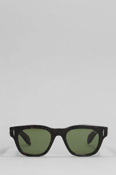 Cutler And Gross The Great Frog Sunglasses In Black Acetate In Green