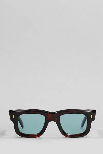 Cutler And Gross 1402 Sunglasses In Black Acetate In Blue