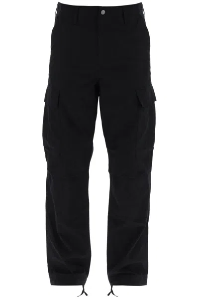 Carhartt Regular Cotton Ripstop Cargo Pants In Black