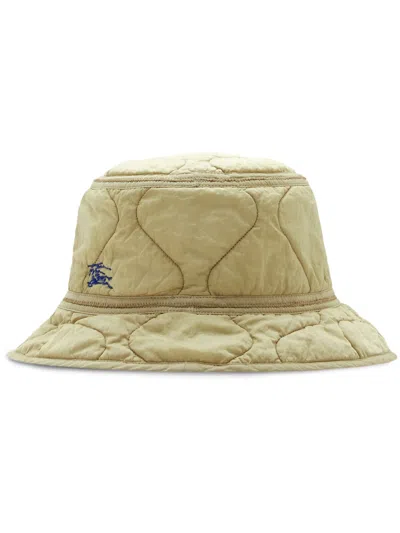 Burberry Ekd Quilted Bucket Hat In Soap