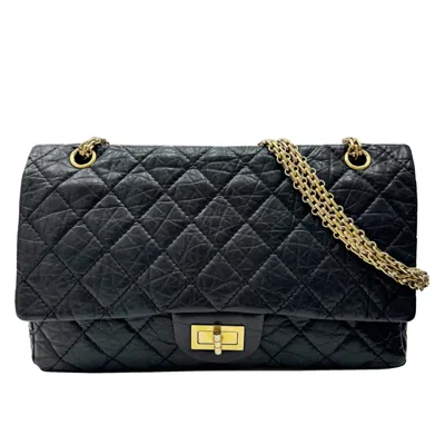 Pre-owned Chanel Timeless Black Leather Shopper Bag ()