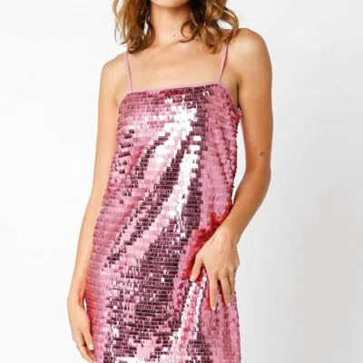 Olivaceous Paris Dress In Pink