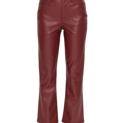 Pistola Lennon High Rise Crop Boot Pant In Carmine In Red