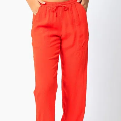 Olivaceous Beach Pants In Orange