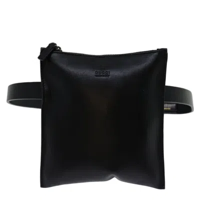 Gucci Clutch Bag Black Leather Shoulder Bag ()