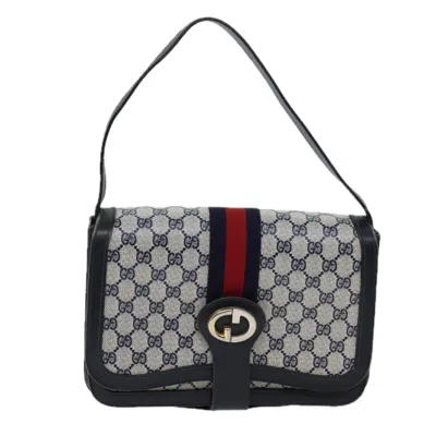 Gucci Peggy Black Canvas Shoulder Bag ()