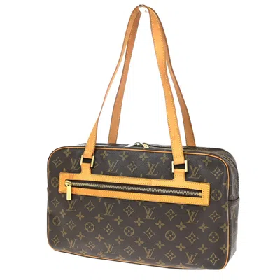Pre-owned Louis Vuitton Cité Brown Canvas Shoulder Bag ()