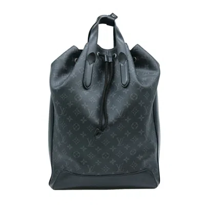 Pre-owned Louis Vuitton Eclipse Black Canvas Backpack Bag ()