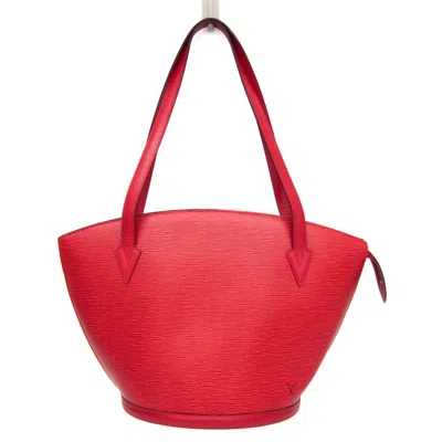 Pre-owned Louis Vuitton Saint Jacques Red Leather Shoulder Bag ()